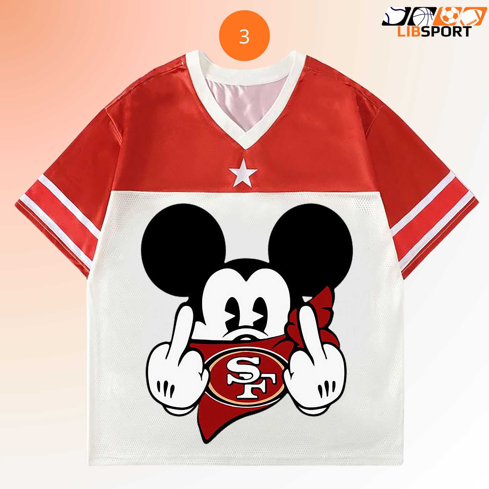 Mickey Mouse 49ers Jersey, San Francisco Nfl Shirt, Disney Football Unisex Tee